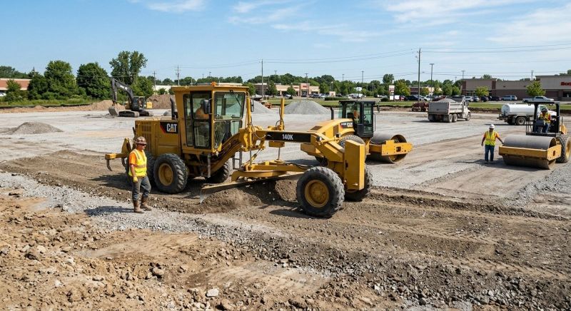 Parking Lot Excavation in Conroe, TX