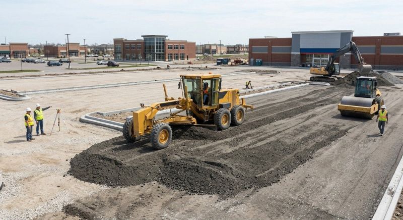 Parking Lot Gravel Repair in Conroe, TX